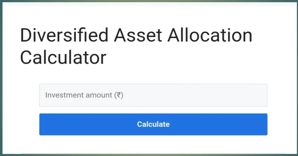 Diversified Asset Allocation Calculator chart